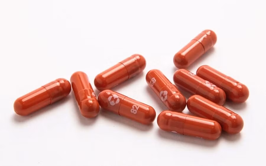 Thuốc Molnupiravir do hãng dược phẩm Mỹ Merck’s bào chế. (Ảnh: REUTERS)