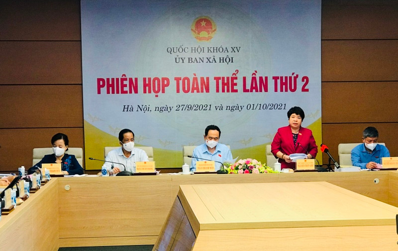 Chủ nhiệm Ủy ban Xã hội của Quốc hội Nguyễn Thúy Anh phát biểu khai mạc phiên họp. Khai mạc phiên họp toàn thể lần thứ hai Ủy ban Xã hội của Quốc hội -0