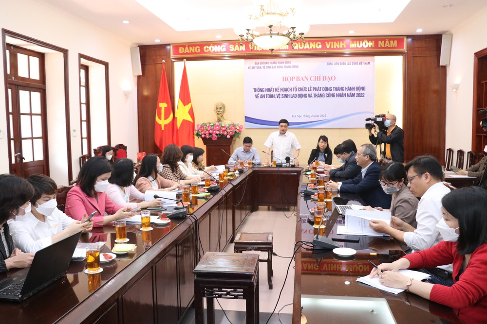 Ban Chỉ đạo Tháng hành động về an toàn, vệ sinh lao động Trung ương họp báo thông tin về Lễ phát động Tháng hành động quốc gia An toàn, vệ sinh lao động và Tháng Công nhân năm 2022. 