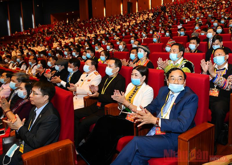 Các đại biểu tham dự Đại hội. (Ảnh: NGUYÊN KHOA). Khai mạc Đại hội đại biểu toàn quốc các dân tộc thiểu số Việt Nam lần thứ II -0