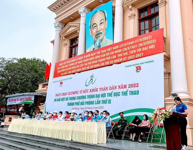 Khai mạc Ngày chạy Olympic vì sức khỏe toàn dân năm 2022. Hơn 1.300 người tham gia Ngày chạy Olympic vì sức khỏe toàn dân tại Hải Phòng -0