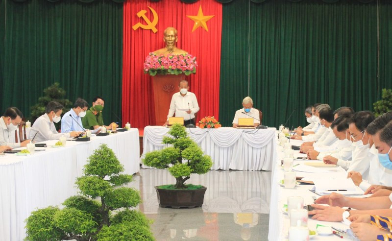 Phó Thủ tướng Thường trực Chính phủ Trương Hòa Bình phát biểu tại buổi làm việc với lãnh đạo chủ chốt tỉnh Đồng Nai. Đồng Nai thực hiện nghiêm Chỉ thị 16, không để dịch lan rộng -0