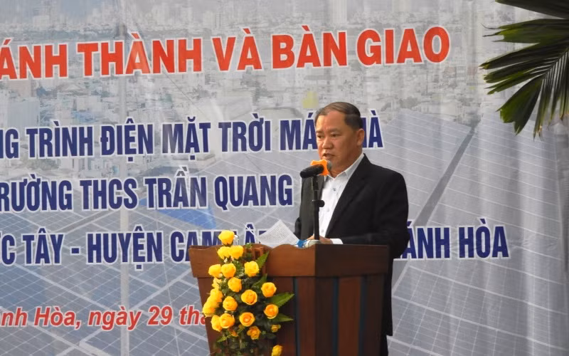 Khánh thành và bàn giao công trình điện mặt trời trường học -0