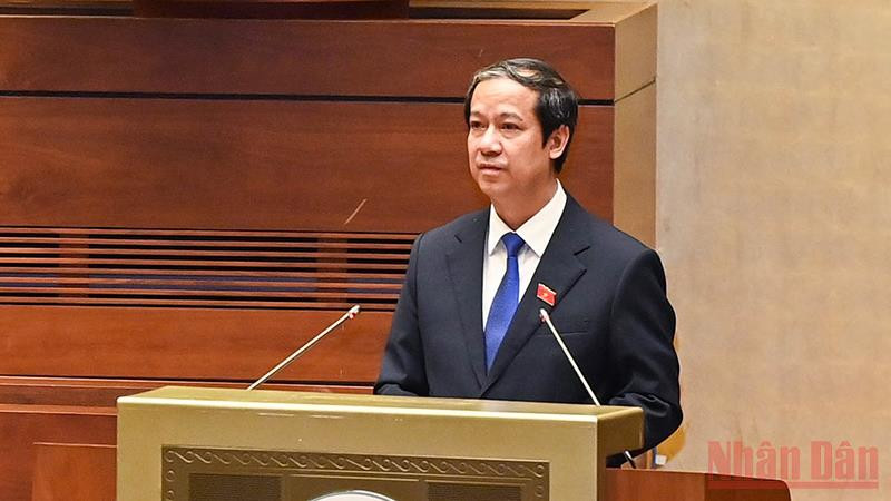 Bộ trưởng Giáo dục và Đào tạo Nguyễn Kim Sơn. Ảnh: LINH NGUYÊN