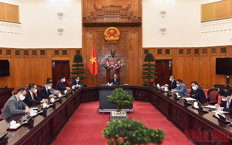 Quang cảnh buổi tiếp. Việt Nam là đối tác kinh tế, thương mại, đầu tư quan trọng hàng đầu của Hàn Quốc -0