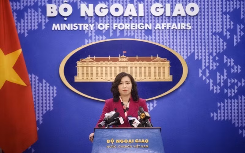 Người phát ngôn Bộ Ngoại giao Lê Thị Thu Hằng. (Ảnh: Bộ Ngoại giao Việt Nam)