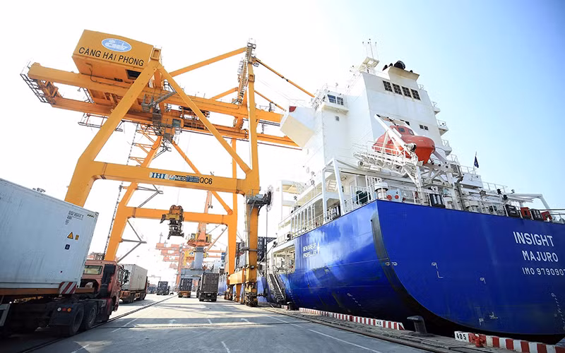 Cảng Hải Phòng. (Ảnh: TTXVN)