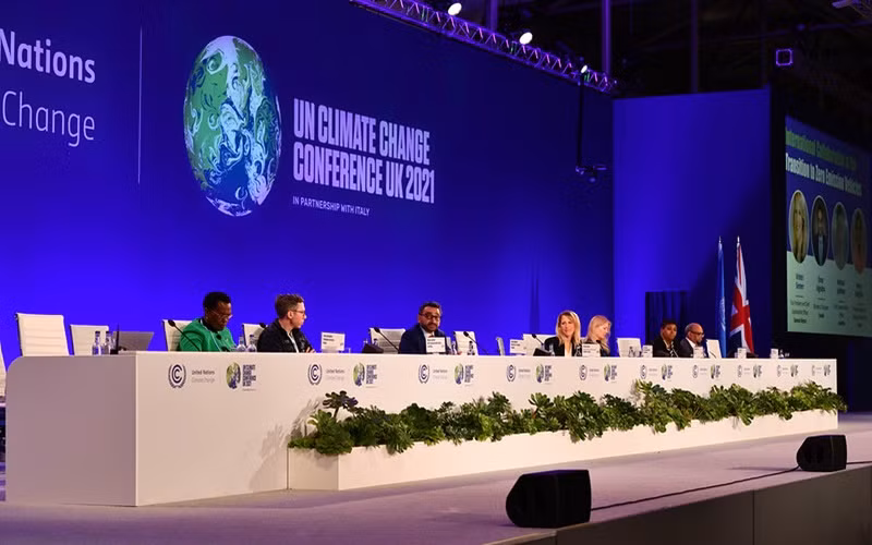 Công bố tuyên bố toàn cầu về chuyển sang các phương tiện không phát thải tại COP26, ngày 10/11/2021. (Ảnh: Justin Goff/Chính phủ Anh)