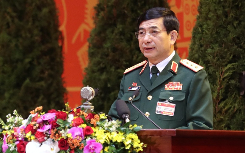Thượng tướng Phan Văn Giang, Tổng Tham mưu trưởng Quân đội nhân dân Việt Nam, Thứ trưởng Quốc phòng trình bày tham luận. IMG_2568-1611736560112.jpg
