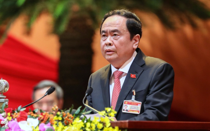 Đồng chí Trần Thanh Mẫn, Bí thư T.Ư Đảng, Chủ tịch Ủy ban T.Ư Mặt trận Tổ quốc Việt Nam trình bày tham luận. IMG_2564-1611736304660.jpg