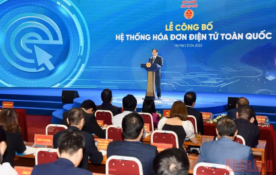 Thủ tướng&nbsp;dự Lễ công bố Hệ thống hóa&nbsp;đơn điện tử toàn quốc -0