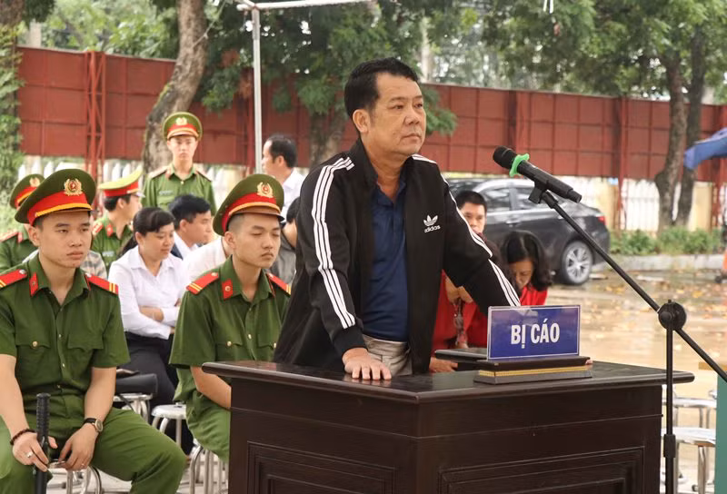 Bị cáo Sướng tại phiên tòa.