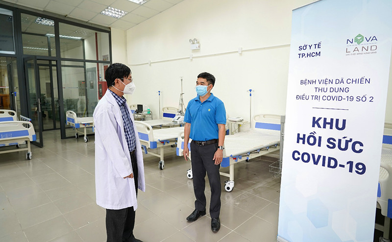 Tập đoàn Novaland thi công và bàn giao Khu hồi sức Covid-19 tại Bệnh viện dã chiến số 2 cho TP Hồ Chí Minh. NovaGroup: 29 năm trọn niềm tin “cho cuộc sống bừng sáng” -0