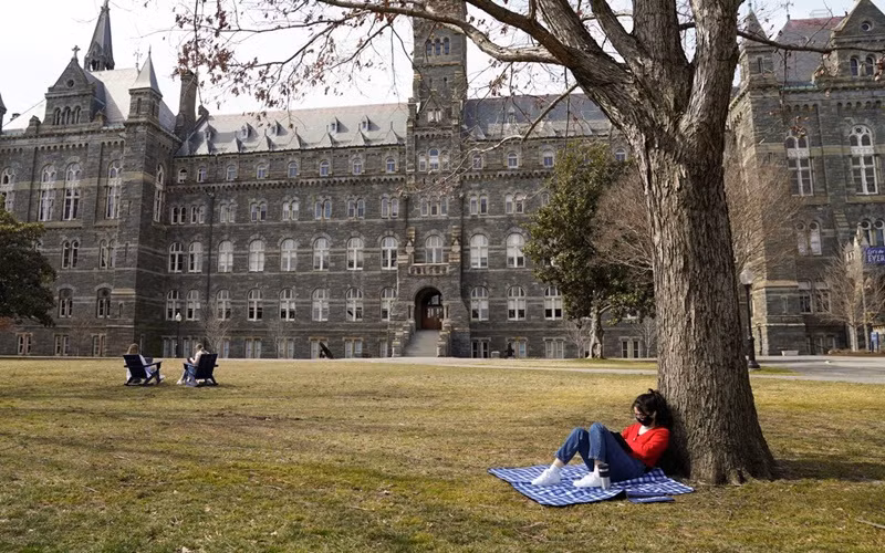 Khuôn viên Đại học Georgetown tại Washington, Mỹ. (Ảnh: Reuters)