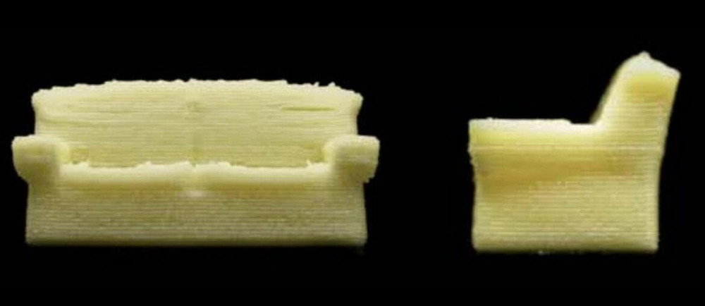 Ghế sofa được in 3D từ sữa.Ảnh: SUTD. Biến sữa bột thành mực in 3D -0