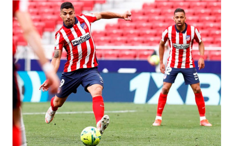 Luis Suarez ghi bàn thắng ấn định chiến thắng cực kỳ quan trọng cho Atletico ở phút 88. (Ảnh: Atletico Madrid) a2_17-1621216473497.jpg
