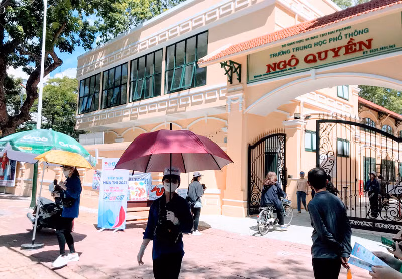 Trường THPT Ngô Quyền là trường có điểm chuẩn vào lớp 10 cao nhất Hải Phòng.