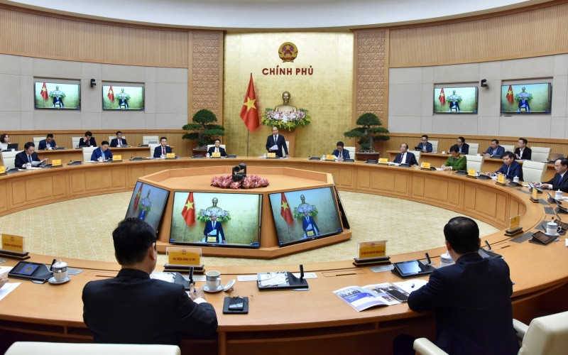 Quang cảnh phiên họp. Thủ tướng Nguyễn Xuân Phúc chủ trì phiên họp của Ủy ban Quốc gia về Chính phủ điện tử -0