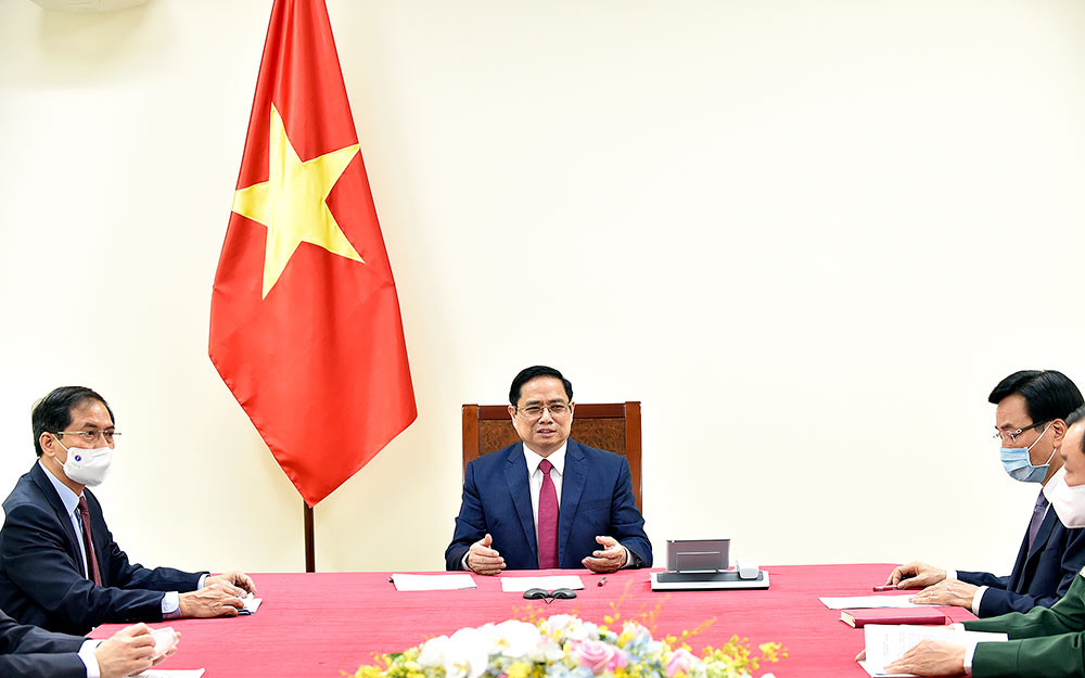 Thủ tướng Phạm Minh Chính điện đàm với Thủ tướng Trung Quốc Lý Khắc Cường ảnh 1 Thủ tướng Phạm Minh Chính điện đàm với Thủ tướng Trung Quốc Lý Khắc Cường -0