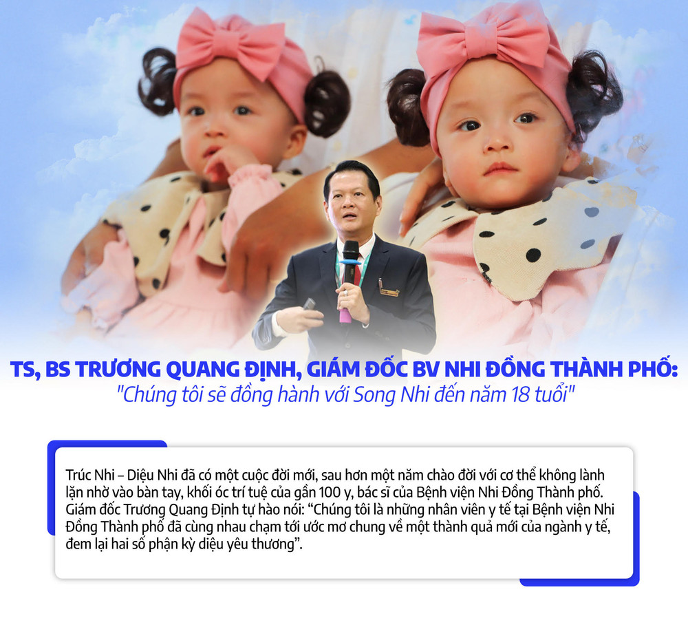 Giám đốc BV Nhi Đồng thành phố: “Chúng tôi sẽ đồng hành với Song Nhi cho đến năm 18 tuổi”