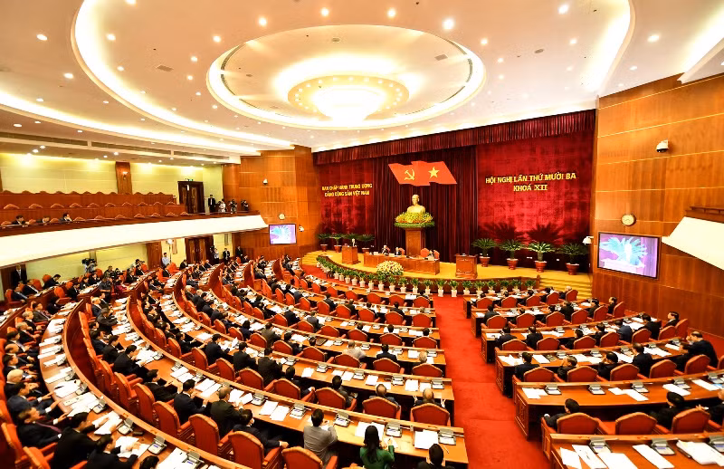 Toàn cảnh khai mạc Hội nghị lần thứ 13 Ban Chấp hành Trung ương Đảng khóa XII.