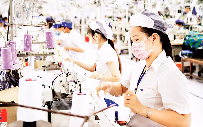 Người lao động tại Tổng công ty May Nhà Bè. (Ảnh minh họa: CTV)