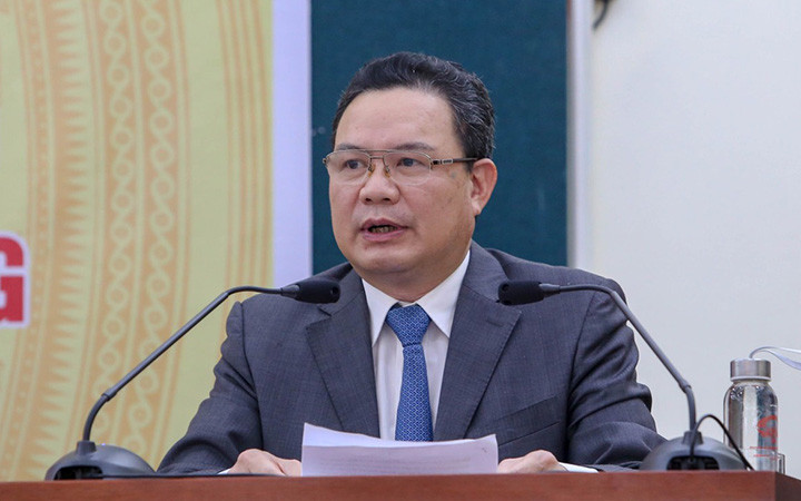 Thứ trưởng Lao động-Thương binh và Xã hội Lê Văn Thanh phát biểu tại họp báo. 3,4 triệu người lao động hưởng hỗ trợ tiền thuê nhà từ gói 6.600 tỷ đồng -0