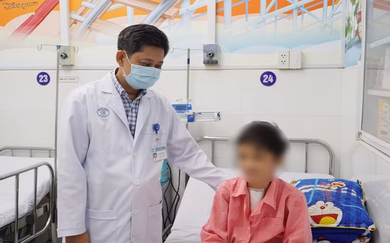 Sức khỏe bệnh nhi đã hồi phục sau ca phẫu thuật phức tạp. (Ảnh: BVCC)