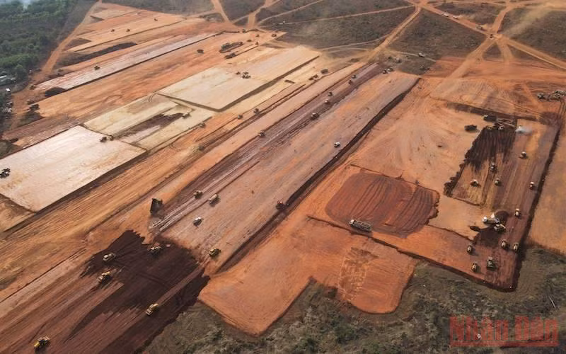 Nhộn nhịp thi công trên đại công trường sân bay Long Thành