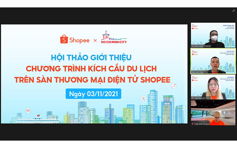 Các đại biểu trao đổi tại buổi hội thảo trực tuyến.