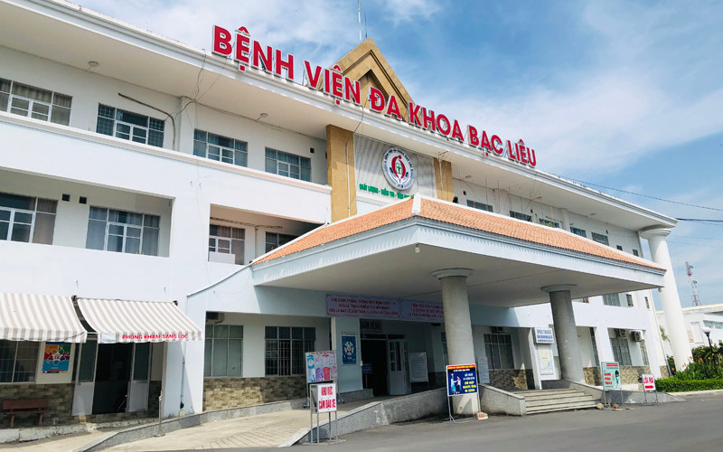Bệnh viện đa khoa Bạc Liêu tạm dừng khám bệnh từ ngày 27/10. (Ảnh: Trọng Duy)