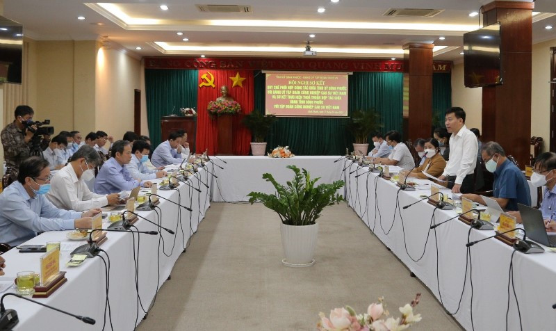 Bình Phước và VRG sơ kết quy chế phối hợp. Kỷ niệm 92 năm thành lập Chi bộ Đông Dương Cộng sản Đảng -0