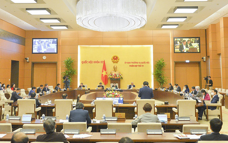 Ảnh minh họa: Phiên họp thứ 51 của Ủy ban Thường vụ Quốc hội khóa XIV.