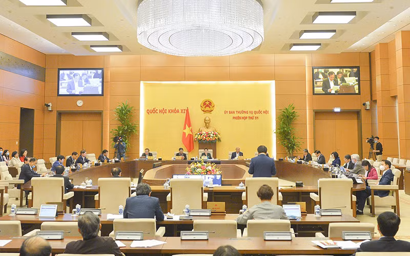 Ảnh minh họa: Phiên họp thứ 51 của Ủy ban Thường vụ Quốc hội khóa XIV.