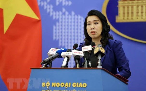 Người phát ngôn Bộ Ngoại giao Lê Thị Thu Hằng. (Ảnh: TTXVN)