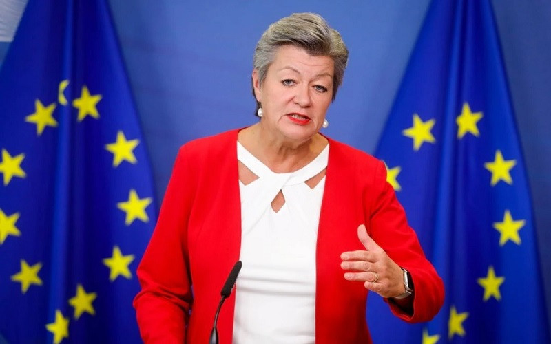 Ủy viên Nội vụ EU, bà Ylva Johansson. (Ảnh: Pool/Reuters)