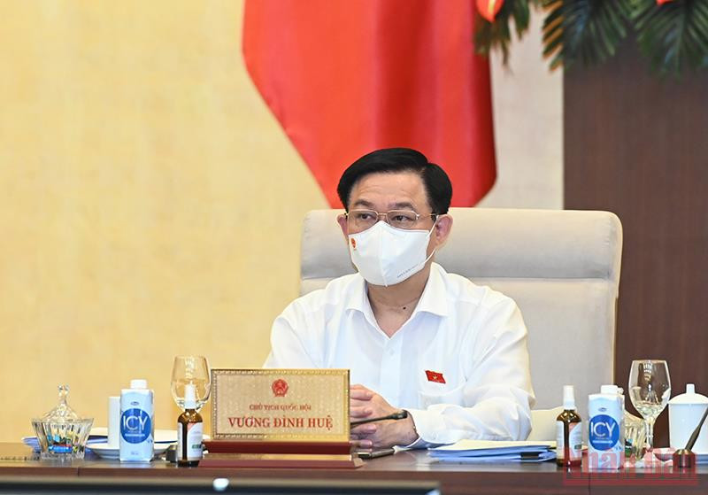 Chủ tịch Quốc hội Vương Đình Huệ tại phiên họp. (Ảnh: Duy Linh) Sẽ giám sát chuyên đề về khiếu nại, tố cáo trên cả nước -0