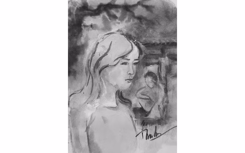 Trăng rơi ngạch cửa