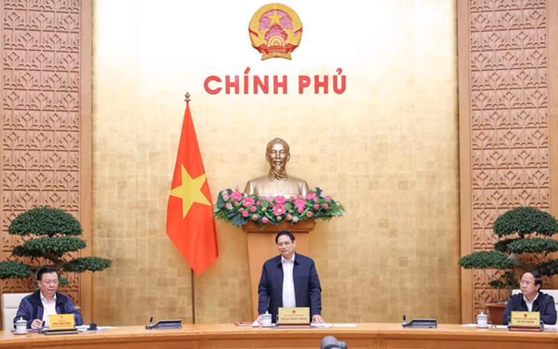 Thủ tướng Phạm Minh Chính phát biểu chỉ đạo cuộc họp.