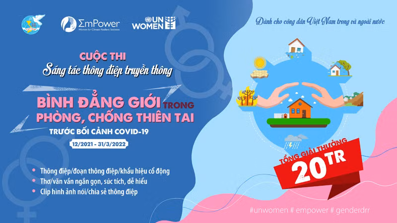 Sáng tác thông điệp truyền thông về bình đẳng giới trong phòng chống thiên tai -0