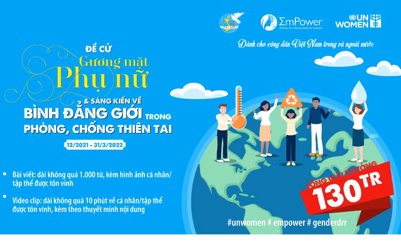 Sáng tác thông điệp truyền thông về bình đẳng giới trong phòng, chống thiên tai