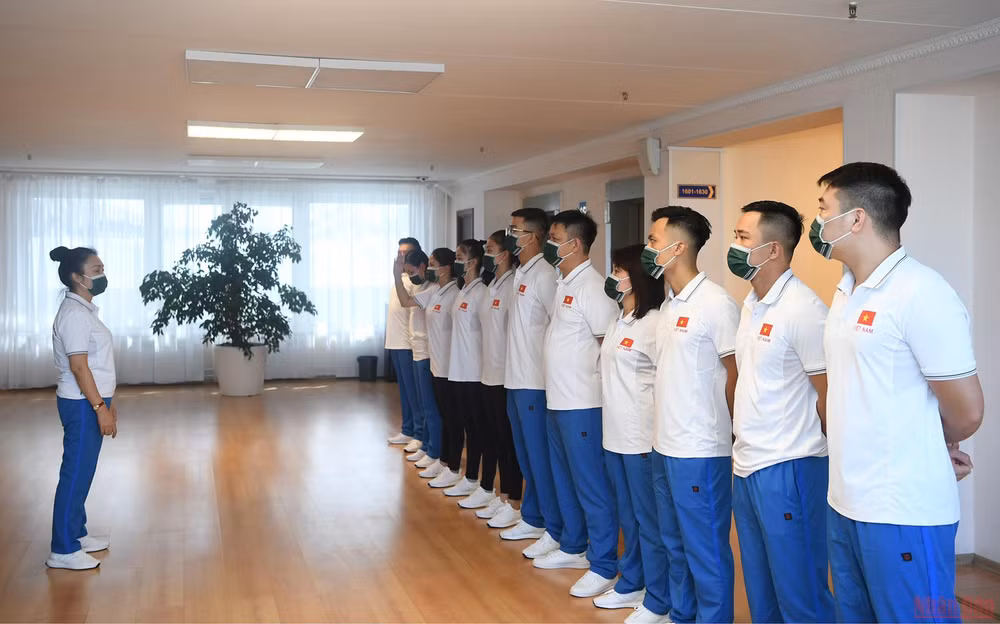 Army Games 2021: Đoàn Việt Nam luyện tập duy trì thể trạng tốt trong những ngày cách ly -0