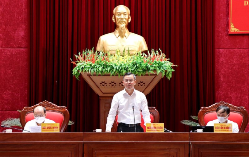 Bí thư Tỉnh ủy Hòa Bình Ngô Văn Tuấn chỉ đạo công tác phòng, chống dịch Covid-19 và phòng, chống thiên tai.