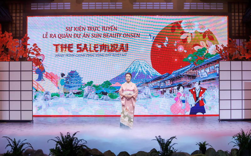 Bà Nguyễn Ngọc Thúy Linh giới thiệu quần thể nghỉ dưỡng khoáng nóng Sun Beauty Onsen. Hé lộ sức hấp dẫn của quần thể nghỉ dưỡng khoáng nóng Sun Beauty Onsen tại Thanh Hóa -0