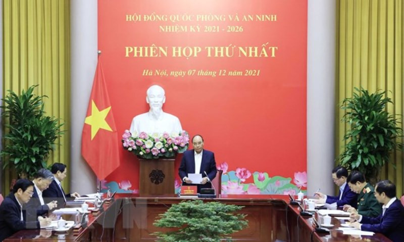 Chủ tịch nước Nguyễn Xuân Phúc phát biểu. (Ảnh: Thống Nhất/TTXVN)