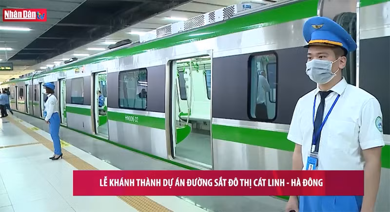 Khánh thành dự án đường sắt đô thị Cát Linh-Hà Đông