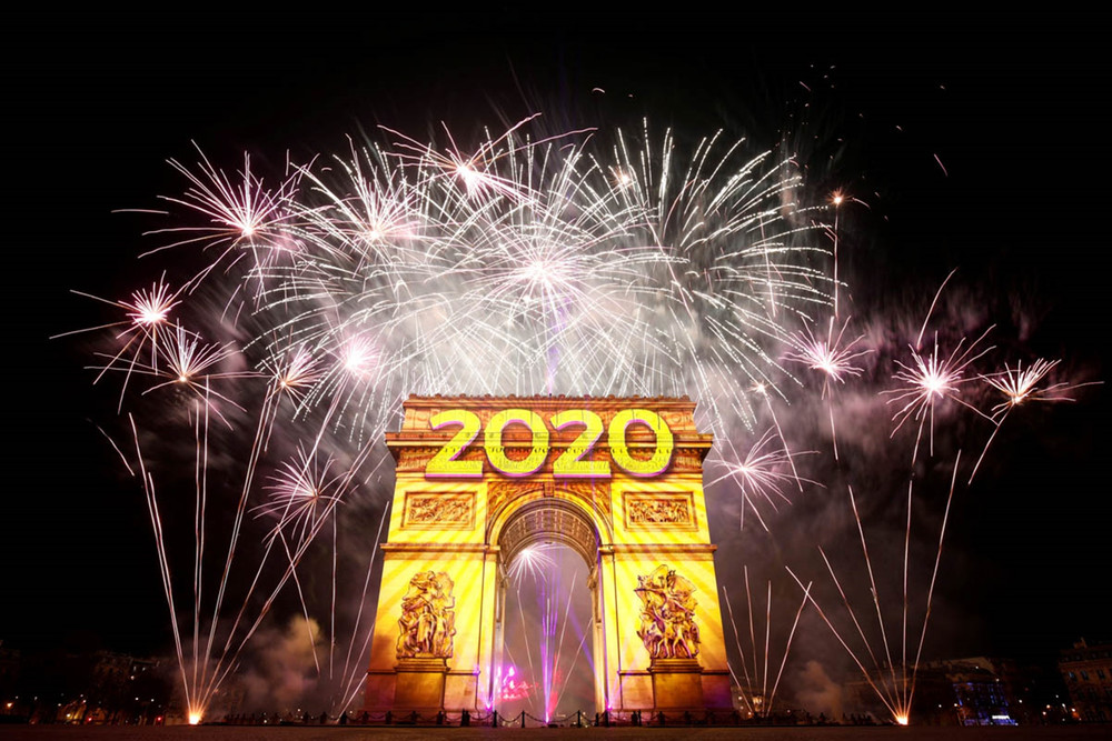 Màn bắn pháo hoa chào đón năm mới 2020 tại Pháp. (Ảnh: Reuters) 1 -0
