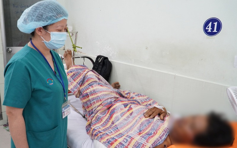 Sức khỏe bệnh nhân đã ổn định sau khi phẫu thuật. (Ảnh: Bệnh viện cung cấp)