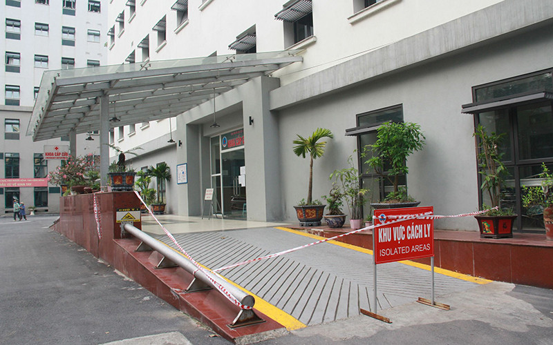 BV Việt Xô phong tỏa khoa Cấp cứu.