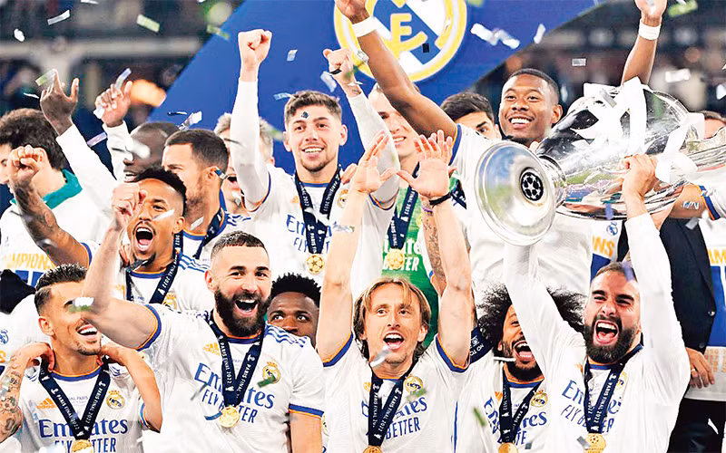 Real Madrid vô địch Champions League 2021-2022.